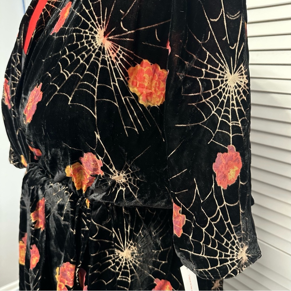 Modcloth Velvet Burnout Spiderweb Dress - Picture 3 of 5